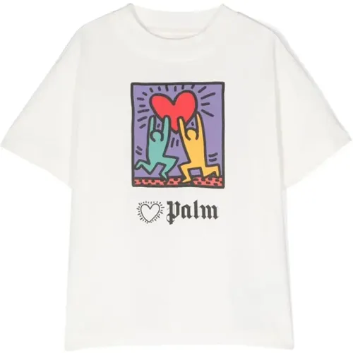 Herz-T-Shirt für Kinder - Palm Angels - Modalova