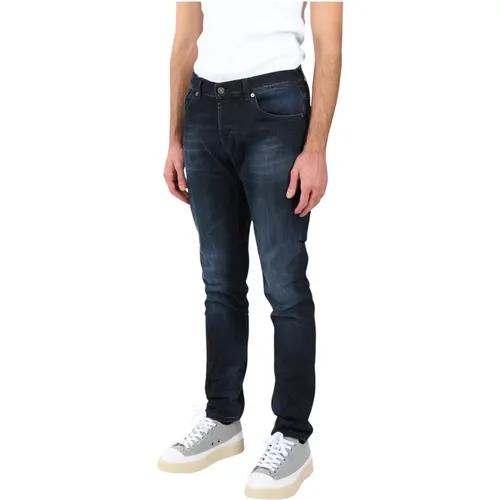 Skinny Jeans with Used Treatment , male, Sizes: W36, W40, W34, W33 - Dondup - Modalova