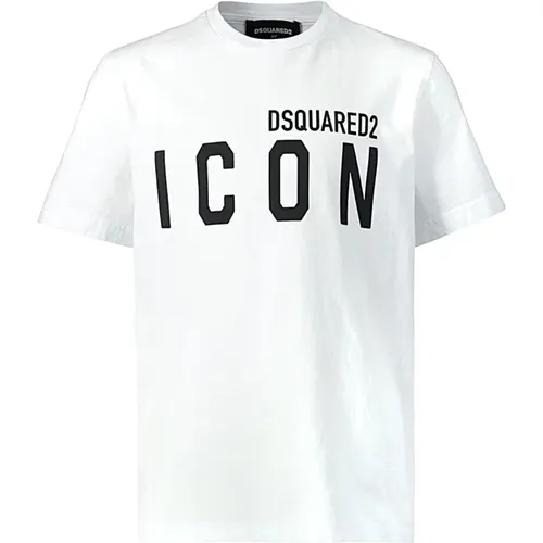 Casual Cotton T-Shirt for Men , male, Sizes: XL, 2XL - Dsquared2 - Modalova