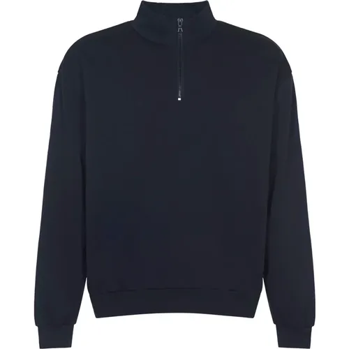 High Gauge Sweat Half Zip Sweater , male, Sizes: L, XL, 2XL - Auralee - Modalova