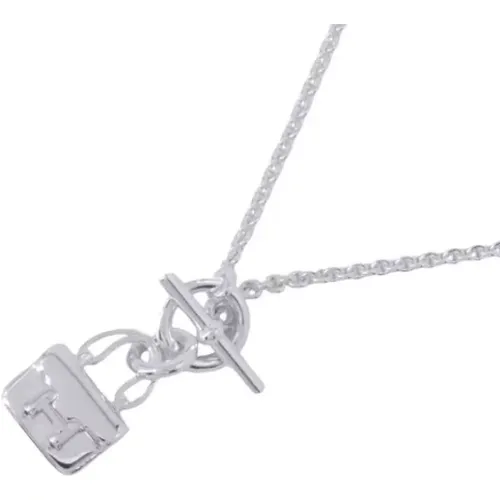 Pre-owned Metal necklaces , female, Sizes: ONE SIZE - Hermès Vintage - Modalova