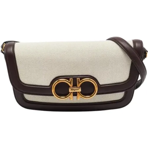 Pre-owned Leather shoulder-bags , female, Sizes: ONE SIZE - Salvatore Ferragamo Pre-owned - Modalova