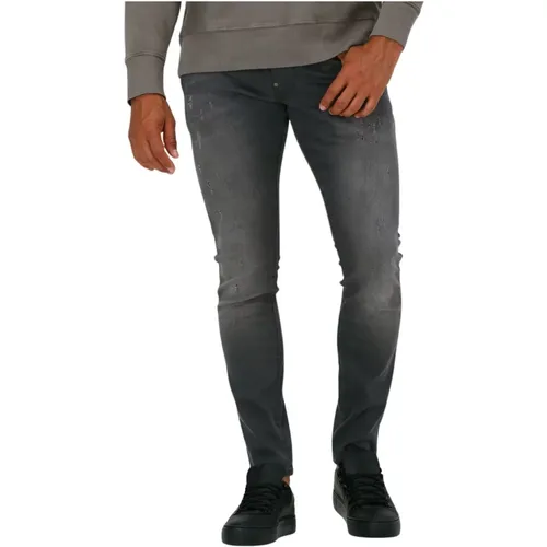 Graue Skinny Jeans 6132 - Slander , Herren, Größe: W28 L34 - G-Star - Modalova