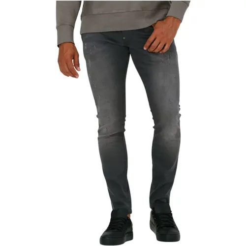 Graue Skinny Jeans 6132 - Slander , Herren, Größe: W34 L30 - G-Star - Modalova