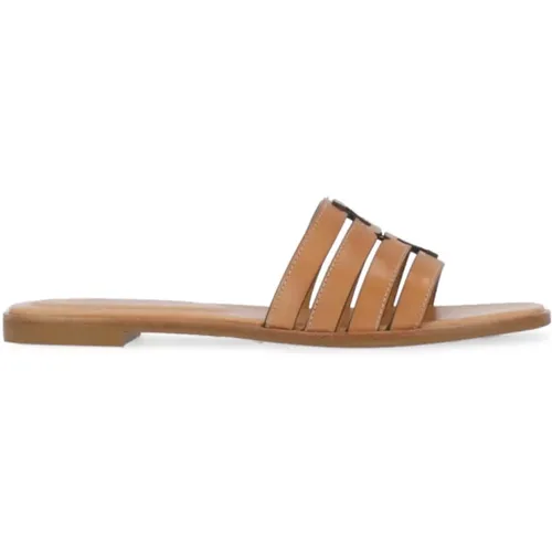 Leder Sandalen mit Iconic Logo - TORY BURCH - Modalova