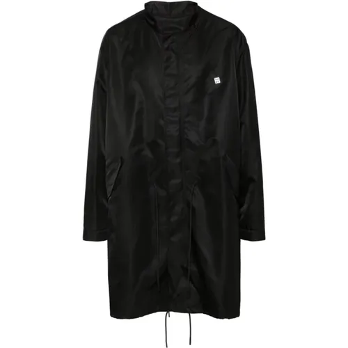 Logo Coat with Drawstring Waist , male, Sizes: XL, M, L - Givenchy - Modalova