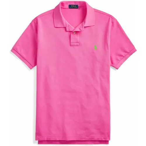 Slim-Fit Piqué Polo Shirt , Herren, Größe: XL - Polo Ralph Lauren - Modalova