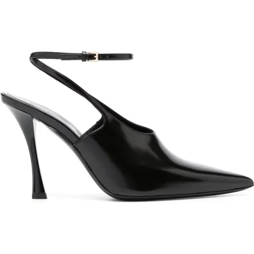 Brushed Leather Slingback with Stiletto Heel , female, Sizes: 3 1/2 UK, 5 1/2 UK, 6 UK, 4 UK, 3 UK, 7 UK, 4 1/2 UK - Givenchy - Modalova