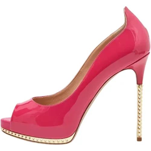 Pre-owned Leather heels , female, Sizes: 5 UK - Valentino Vintage - Modalova