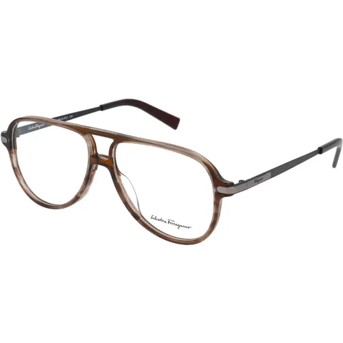 Stilvolle Optische Brille Sf2855 - Salvatore Ferragamo - Modalova