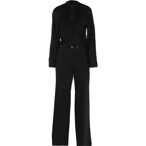 Wool Jumpsuit with Logo , female, Sizes: XS, S - Gucci - Modalova