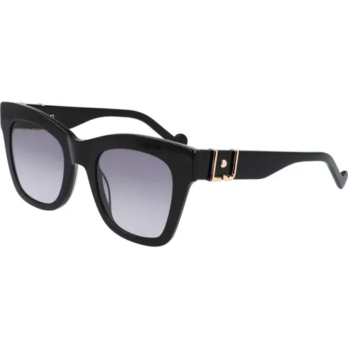 Schwarz/Grau Getönte Sonnenbrille , Damen, Größe: 50 MM - Liu Jo - Modalova