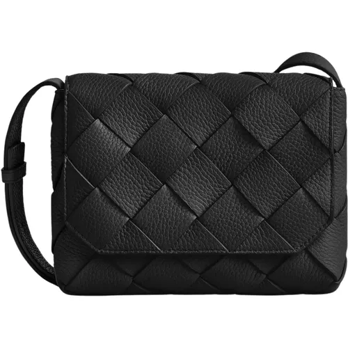 Cross-body Bag with Intreccio Motif , male, Sizes: ONE SIZE - Bottega Veneta - Modalova