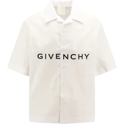 Button-Up Shirt with Print , male, Sizes: S - Givenchy - Modalova