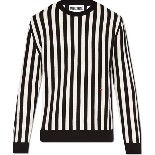 Striped sweatshirt , Herren, Größe: M - Moschino - Modalova