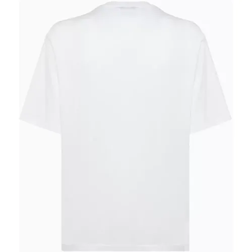 Einfarbiges Baumwoll-Scoop-Neck T-Shirt , Herren, Größe: M - Acne Studios - Modalova