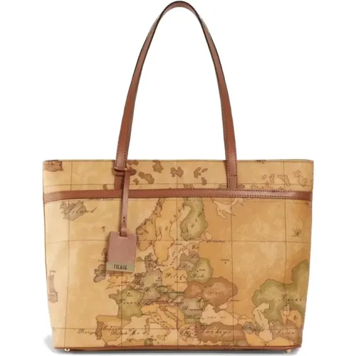 Klassische Geo-Print-Schultertasche - Alviero Martini 1a Classe - Modalova