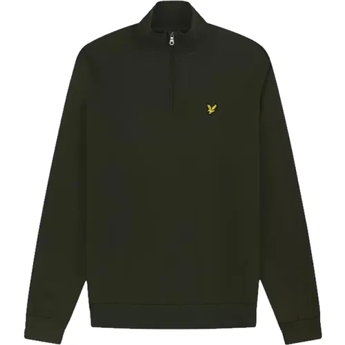 Quarter Zip Sweatshirt Mountain Moss-S , male, Sizes: XL - Lyle & Scott - Modalova