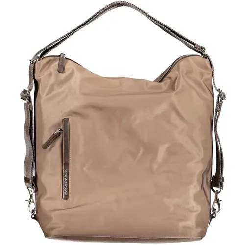 Braune Nylon-Handtasche mit Mehreren Taschen - Mandarina Duck - Modalova