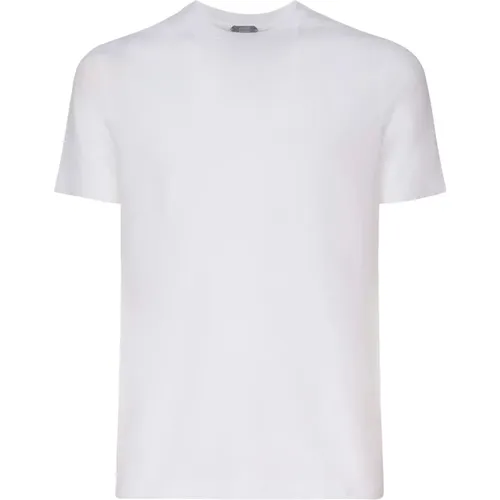 Cotton T-shirt Short Sleeves , male, Sizes: 2XL, L, M - Zanone - Modalova