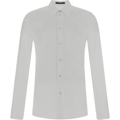 Weiße Baumwollknopf-Front Klassisches Hemd , Damen, Größe: XS - Sapio - Modalova