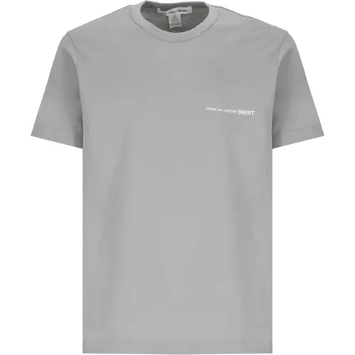 Graue T-Shirts und Polos mit Logo , Herren, Größe: S - Comme des Garçons - Modalova