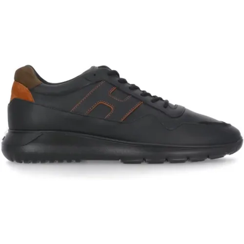 Leather Sneakers for Men , male, Sizes: 8 UK - Hogan - Modalova