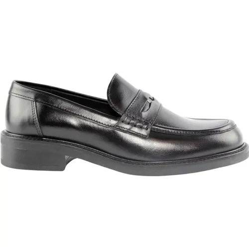 Schwarze Loafer Schuhe , Damen, Größe: 40 EU - Marco Ferretti - Modalova