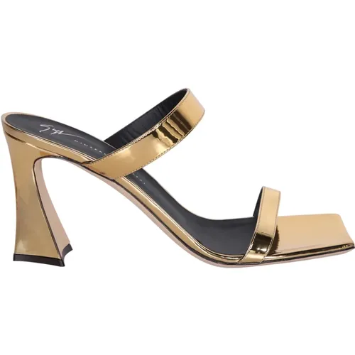 Open Toe Leather Sandals Two Strap , female, Sizes: 3 UK - giuseppe zanotti - Modalova