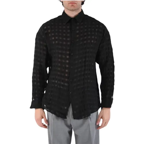 Cotton Shirt with Front Buttoning , male, Sizes: L, S, XL, M - Costumein - Modalova