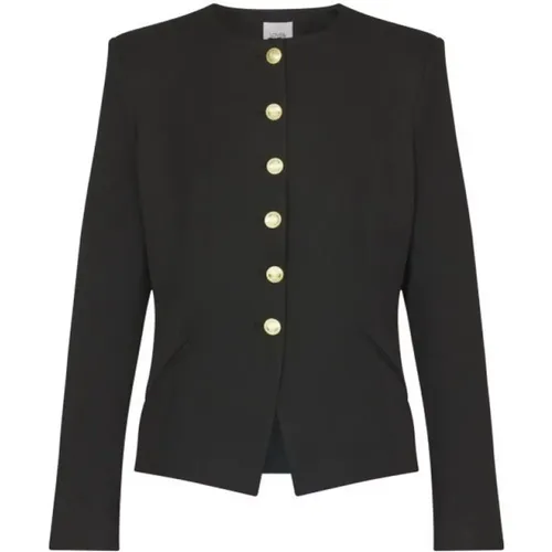 Strukturierter Schwarzer Blazer Stylischer Look - Love & Divine - Modalova