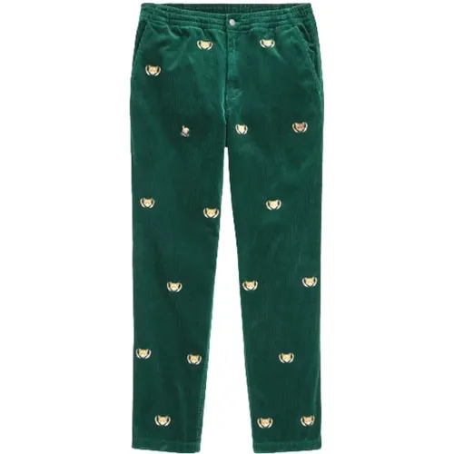 Bestickte Corduroy Prepster Hose , Herren, Größe: L - Polo Ralph Lauren - Modalova