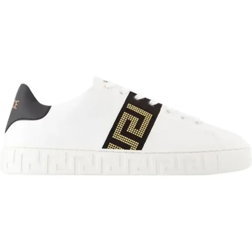 Fabric sneakers , female, Sizes: 10 UK - Versace - Modalova