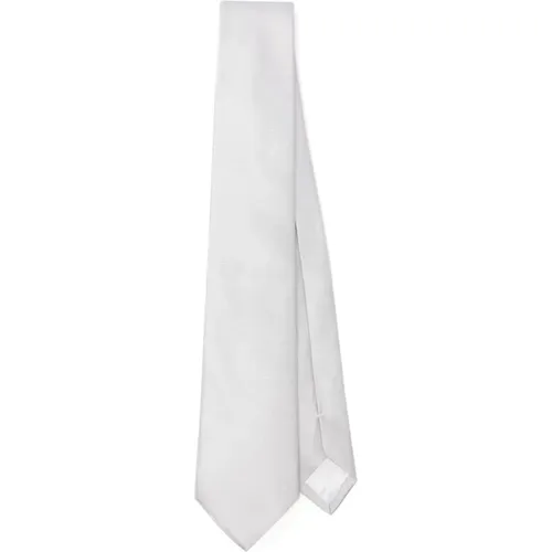 Sand Gewebte Jacquard Krawatte , Herren, Größe: ONE Size - Emporio Armani - Modalova