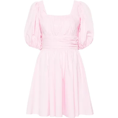 Rosa Mini Kleid mit Puffärmeln - ROTATE Birger Christensen - Modalova