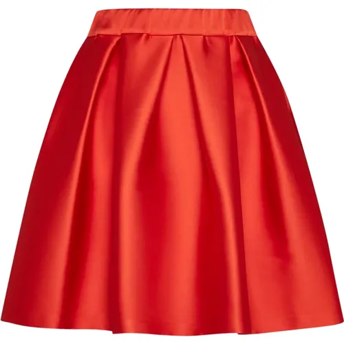 Pumpkin Pleated Skirt , female, Sizes: S - P.a.r.o.s.h. - Modalova