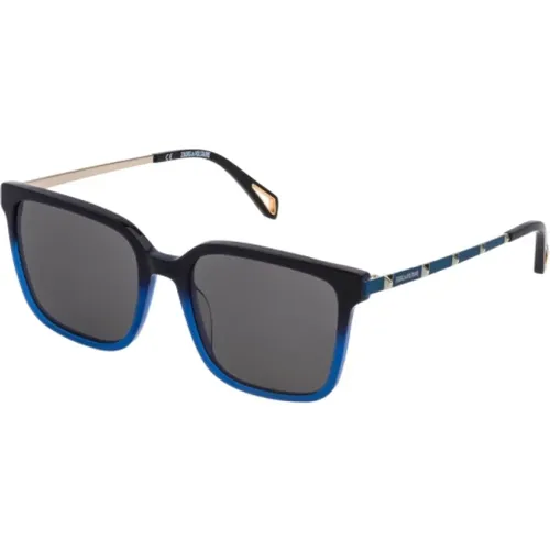 Blau Azetat- und Metallsonnenbrille - Zadig & Voltaire - Modalova