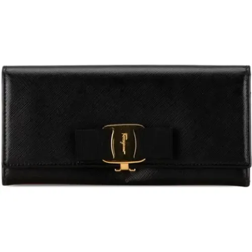 Pre-owned Leather wallets , female, Sizes: ONE SIZE - Salvatore Ferragamo Pre-owned - Modalova