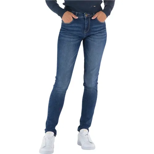 High-Waisted Skinny Jeans , female, Sizes: W27 - YES ZEE - Modalova