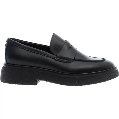 Schwarze Loafers für Damen , Damen, Größe: 40 EU - AGL - Modalova