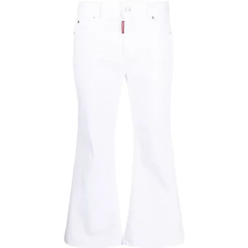 Bull Cropped Jeans , female, Sizes: XS - Dsquared2 - Modalova