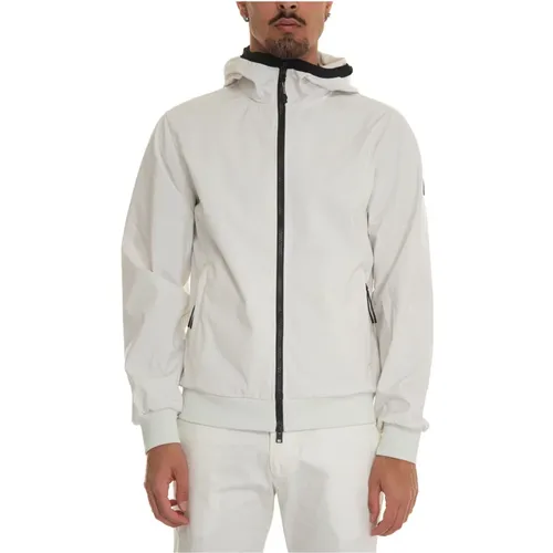 Soft Shell Zip Hoodie Jacket , male, Sizes: M, L, 2XL, S, XL - Woolrich - Modalova