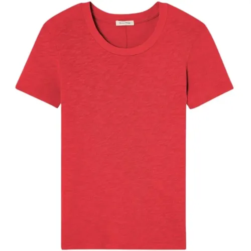 Rotes Son28ge T-Shirt , Damen, Größe: L - American vintage - Modalova