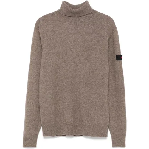 Grey Wool Blend Knit Sweater , male, Sizes: 2XL, L, S, M, XL - Peuterey - Modalova