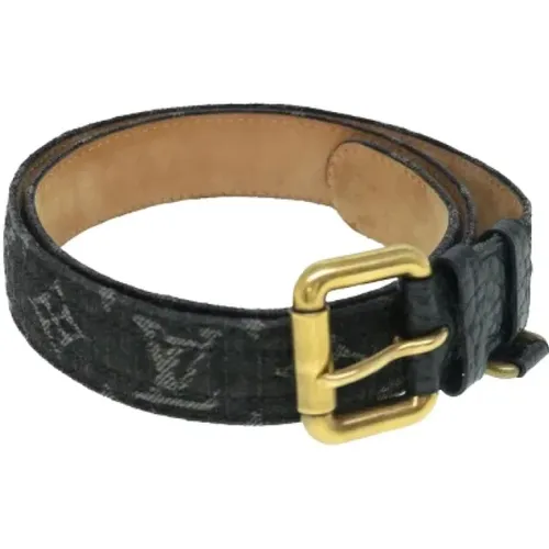 Pre-owned Denim belts , female, Sizes: ONE SIZE - Louis Vuitton Vintage - Modalova