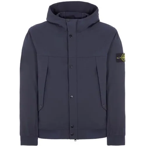 Hooded Blouson with Waterless Color System , male, Sizes: L, M, XL, S - Stone Island - Modalova