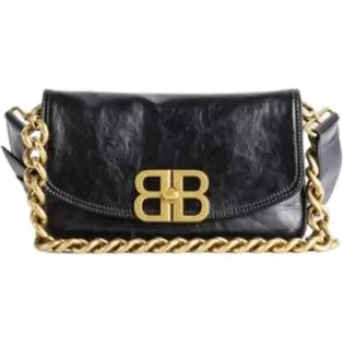 Soft Flap Bag with BB Logo , female, Sizes: ONE SIZE - Balenciaga - Modalova