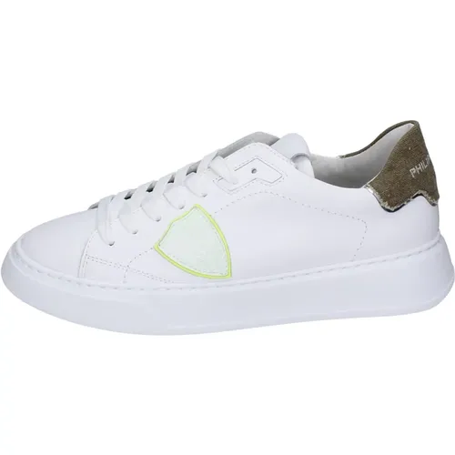 Leder Herren Sneakers Stylische Schuhe , Herren, Größe: 40 EU - Philippe Model - Modalova