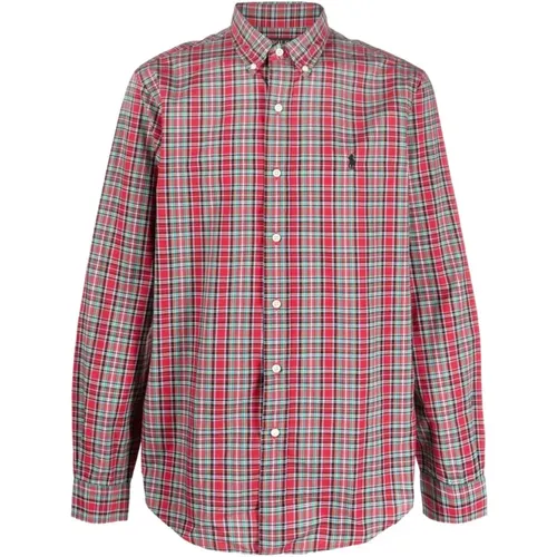 Plaid Check Cotton Shirt , male, Sizes: S - Ralph Lauren - Modalova