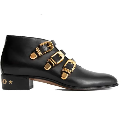 Leather Ankle Boots for Men , male, Sizes: 7 UK, 6 UK, 7 1/2 UK, 6 1/2 UK - Gucci - Modalova